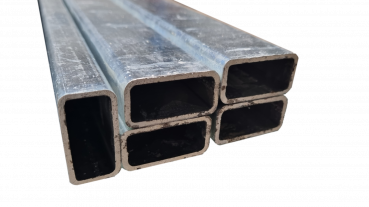 Verzinktes Rechteckrohr 60x40x2mm S235JRH EN10219 SONDERPOSTEN 760-850mm 8 STK